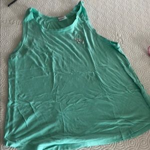 Victoria Secret PINK  aqua sequined tank!